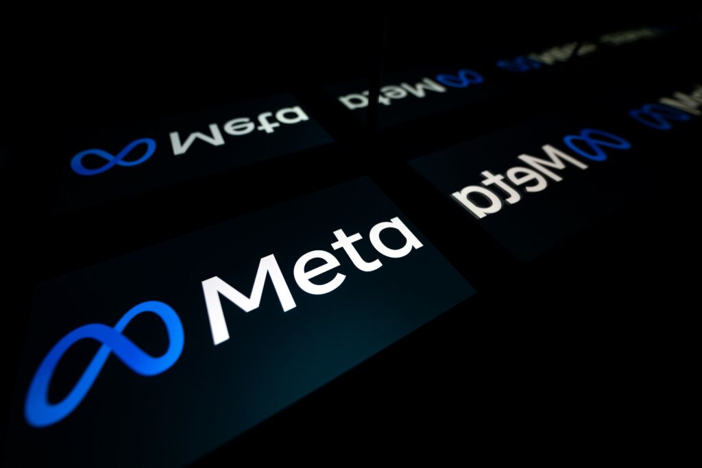 Imagem com mostrando vários logos da Meta