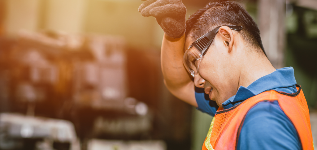 trabalhadores no calor