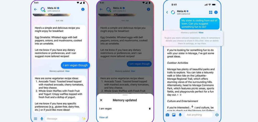 Meta AI ganha nova atualização de personalização