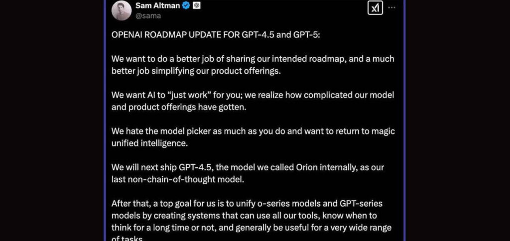 Sam Altman detalha roteiro do GPT-5 e cancela lançamento do o3