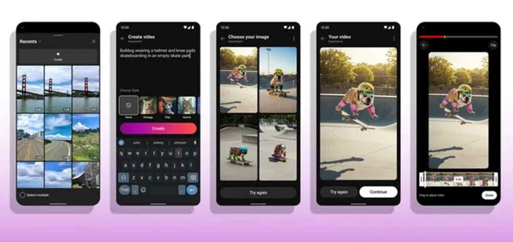 IA chega aos Shorts: vídeos gerados por texto no YouTube