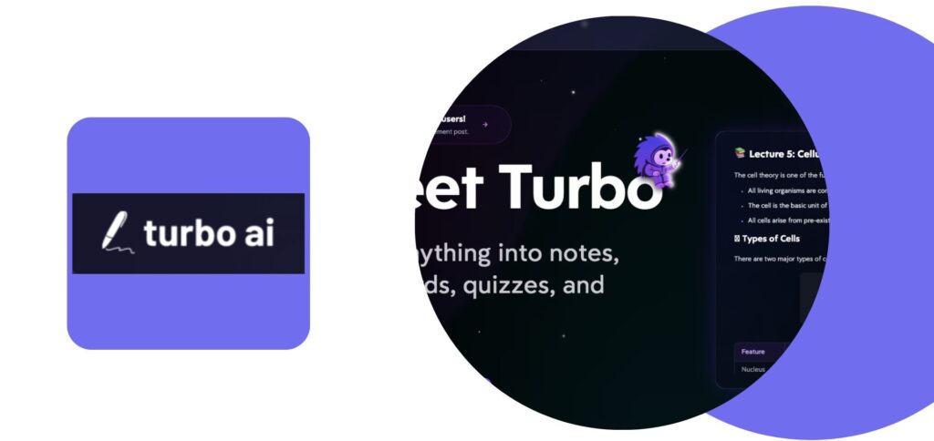 Turbo AI: Assistente inteligente que transforma aulas, PDFs e vídeos em notas, quizzes e flashcards