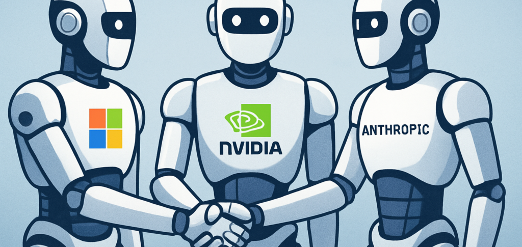 Microsoft, Nvidia e Anthropic selam megaparceria e redesenham o tabuleiro da IA