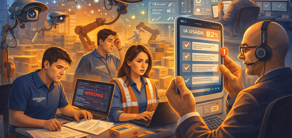 IA na Amazon: funcionários relatam aumento de trabalho e vigilância com nova onda de automação