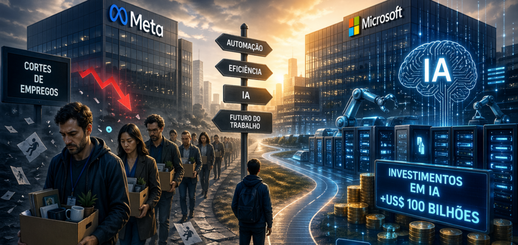 Big techs cortam empregos enquanto apostam bilhões em IA; entenda