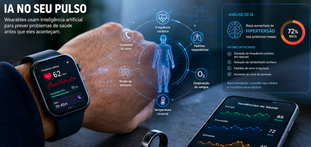 IA no seu pulso: wearables querem prever doenças antes mesmo dos sintomas