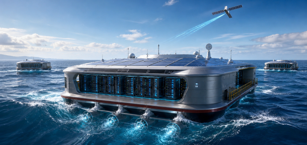 Startup leva data centers de IA para o oceano e inaugura nova fronteira computacional